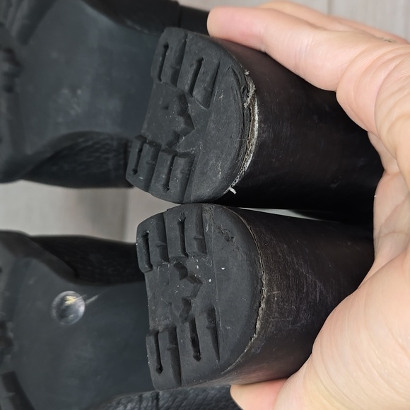 Tory Burch Womens Leight lug sole Leather 76022 Ankle Heels Boots shoes 7.5 - Picture 15 of 16